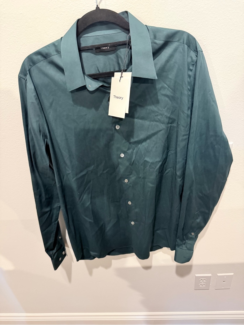 Theory Men’s green Dress Shirt
